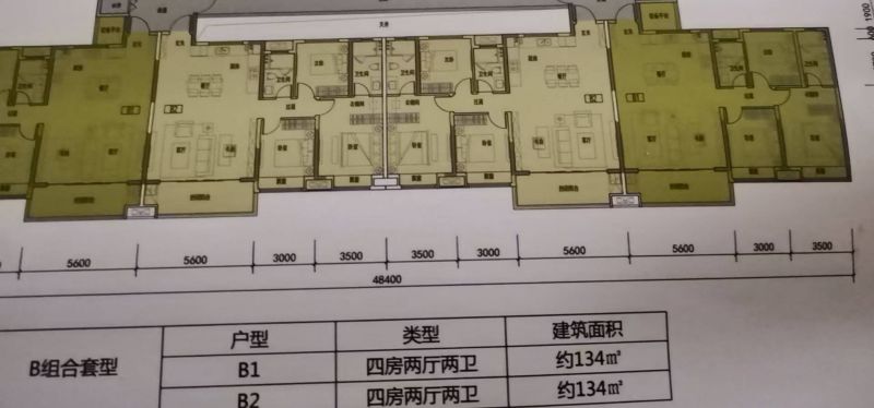 毛坯4室2厅2卫134m267万元
