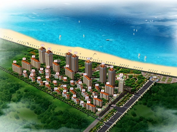 烟招远滨海新区一线海景房