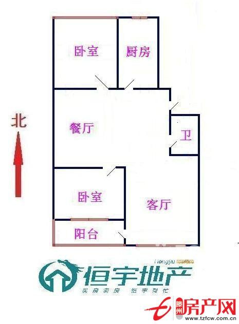 通盛上海花园经典户型精装修