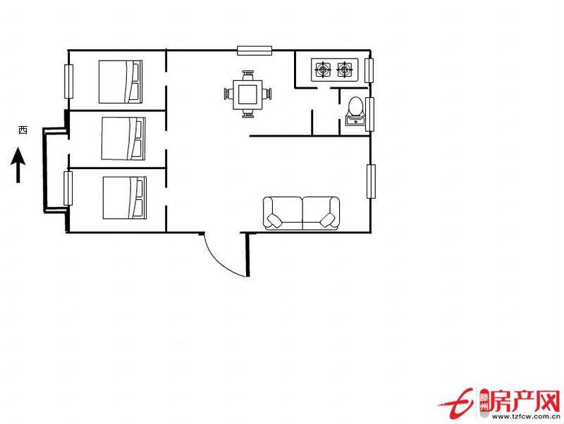 丽都水岸大户型学区房三室二厅