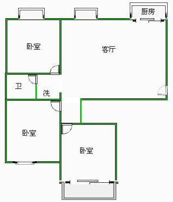 颐和园三室两厅精装修低价出售