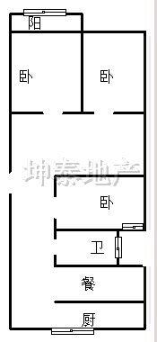安居小区学区房，三室两厅，南北通透，黄金楼层