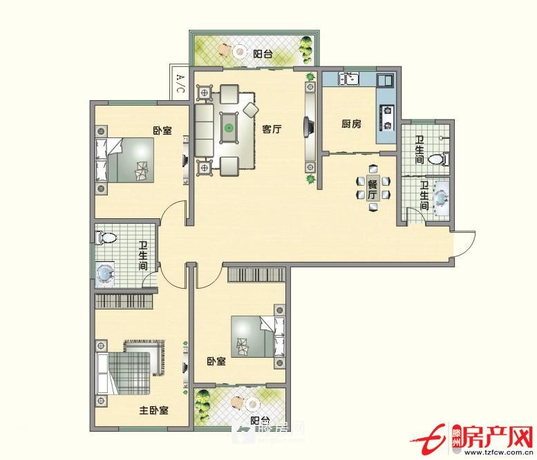 状元府三室两厅可贷款