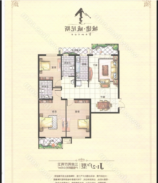 威尼斯一区学区房沿河观景房。