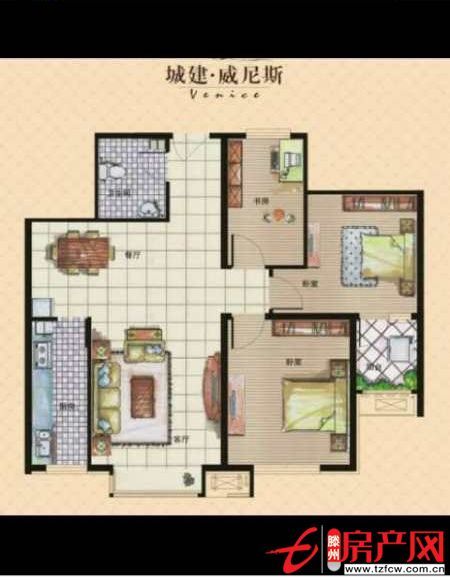 威尼斯二区，中层，简装，要全款两室一厅朝阳，采光好
