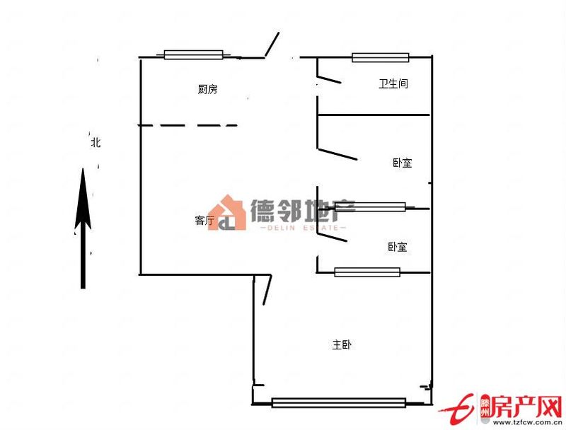 北辛街道尚德家园三室一厅可贷款