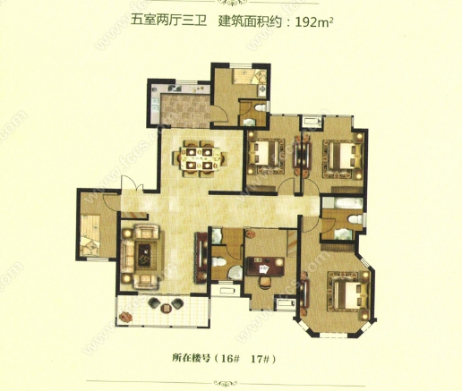 涵翠苑，四室两厅，毛坯，可贷，含车位，三室一厅向阳，工程抵账