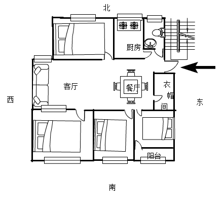 杏坛西区四室好房源