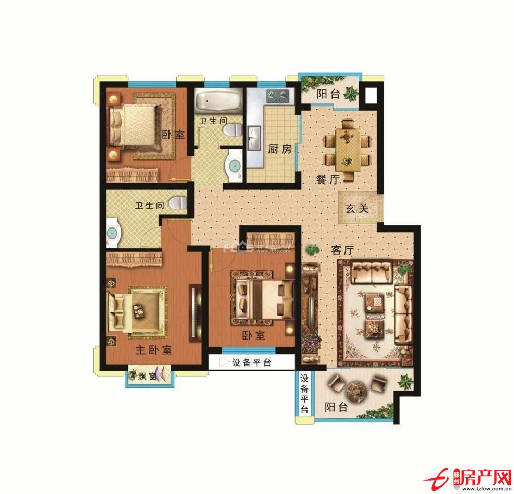 融城国际c区多层3楼，119平，84万，支持贷款，