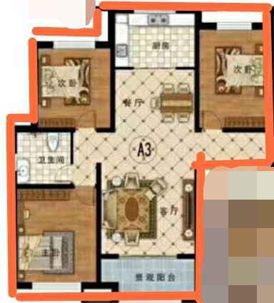 和馨园二期好楼层三居室好户型楼间距大采光刺眼上学方便购物方便