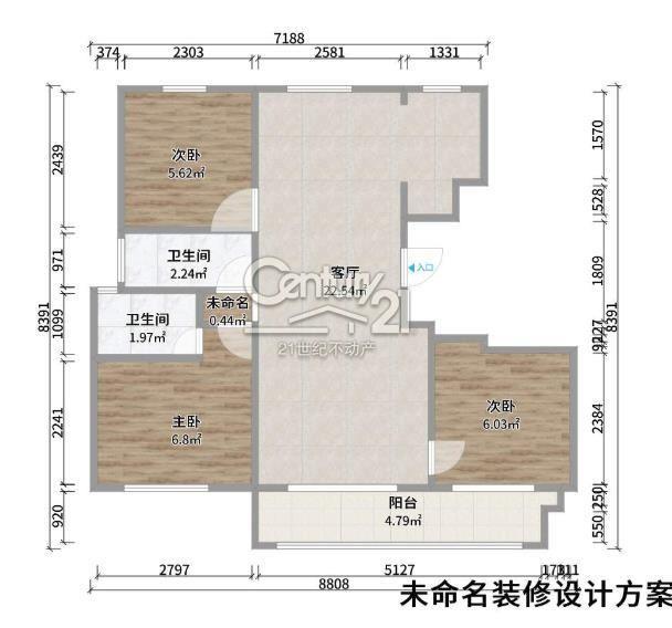 保利海德佳园   毛坯3室2厅2卫149m2193万元