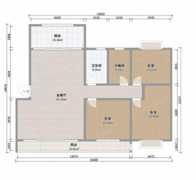 金叶花园 送车库 精装修3室2厅2卫153m2165万元