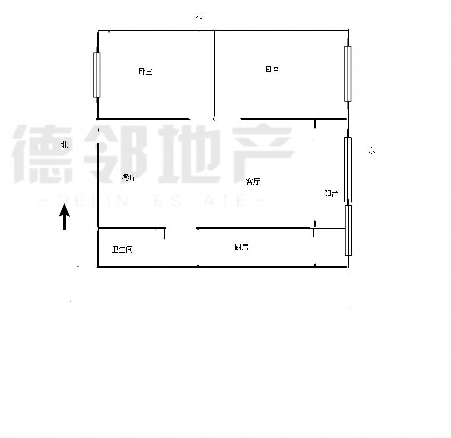 润恒第一城  3室2厅1卫105m2102万元